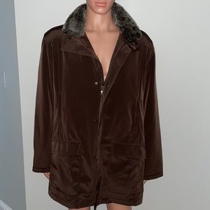 Mario Dessuti Mens Brown Jacket Coat Size 2XL